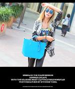 มาใหม่ พร้อมส่ง กระเป๋าMaomao รุ่น M06-171blu กระเป๋าสไตล์เกาหลี นำเข้าของแท้ 100%